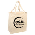 USAWSWS - Circular Black Logo Tote - Cream