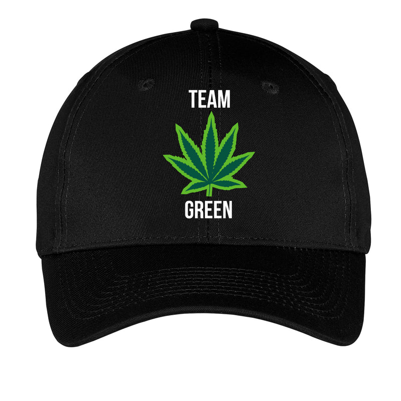 Words of Wonder Team Green 6 Panel Twill Hat- Black