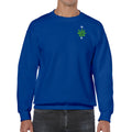 Words of Wonder IYKYK Embroidered Pullover Crewneck Sweatshirt- Royal