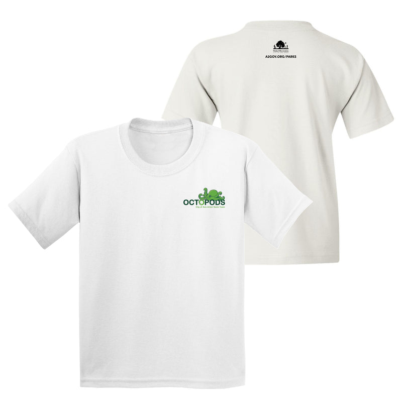 Ann Arbor Parks - Octopods Youth T-Shirt - White