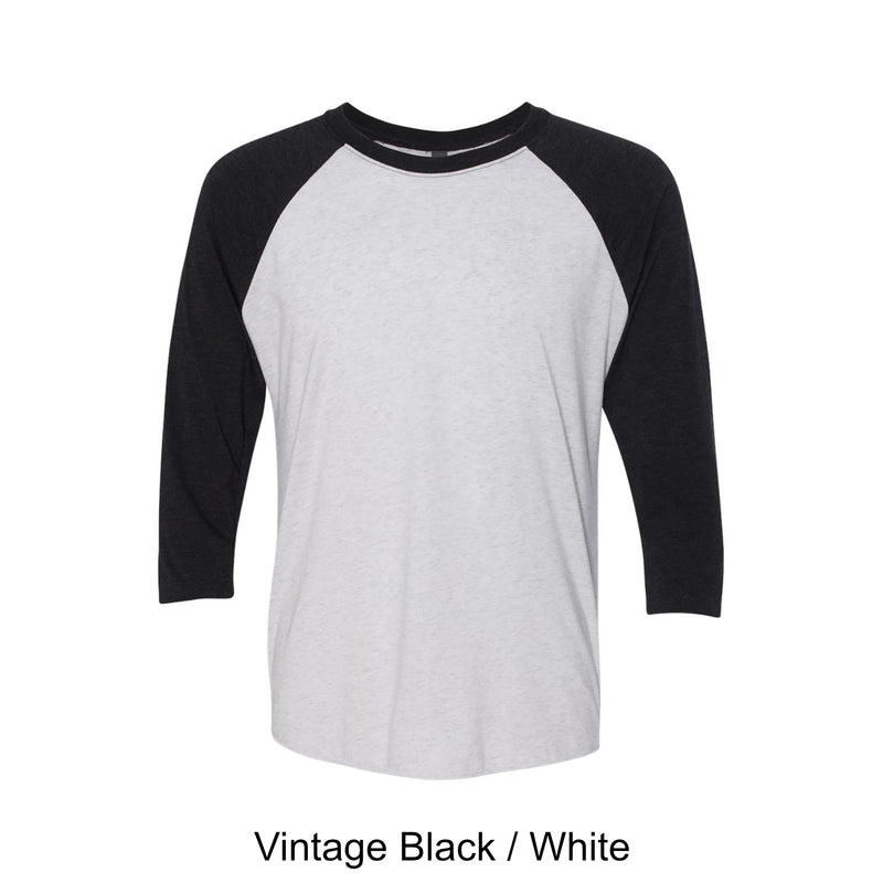Next Level Apparel Unisex 3/4 Sleeve Triblend Raglan Tee