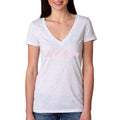 NYPD TRIATHLON SBRC LADIES V-NECK- HEATHER WHITE