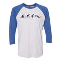 NYPD Triathlon Web SBRC Raglan - Heather White/Vintage Royal