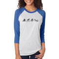 NYPD Triathlon Web SBRC Raglan - Heather White/Vintage Royal