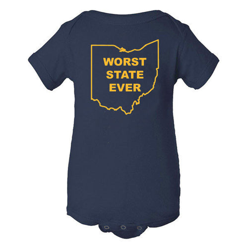 Worst State Ever OH Infant - Navy